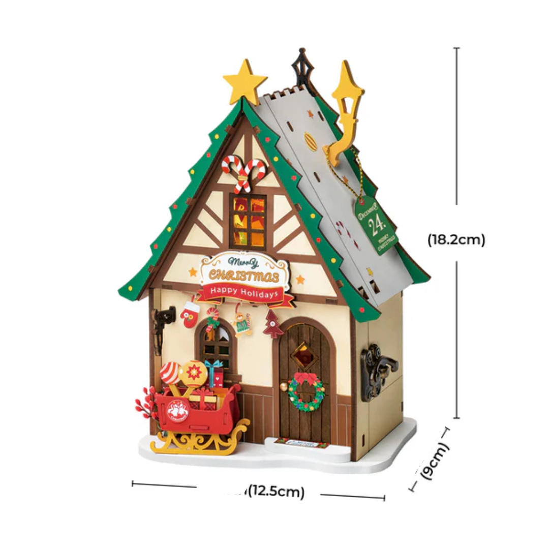 Casinha de Natal - DIY Quebra-Cabeça 3D | Danva Creations
