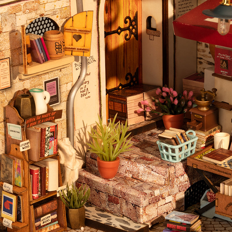 DIY Miniatura Livraria da Esquina - Corner Bookstore | Danva Creations