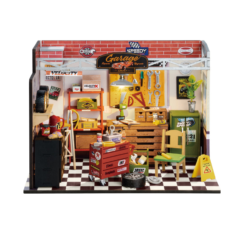 DIY Miniatura Oficina de carros - Garage Workshop | Danva Creations