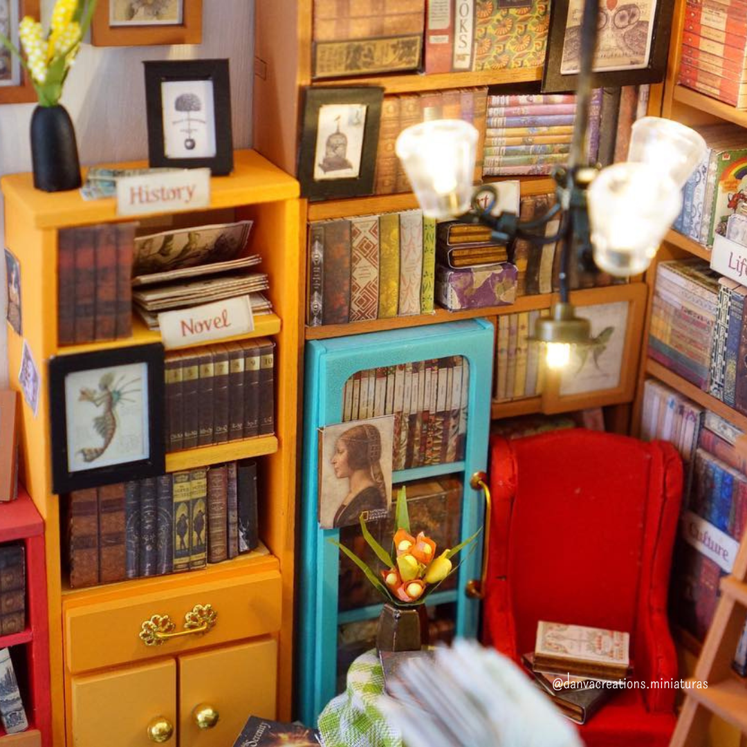 DIY Miniatura Biblioteca do Sam | Danva Creations