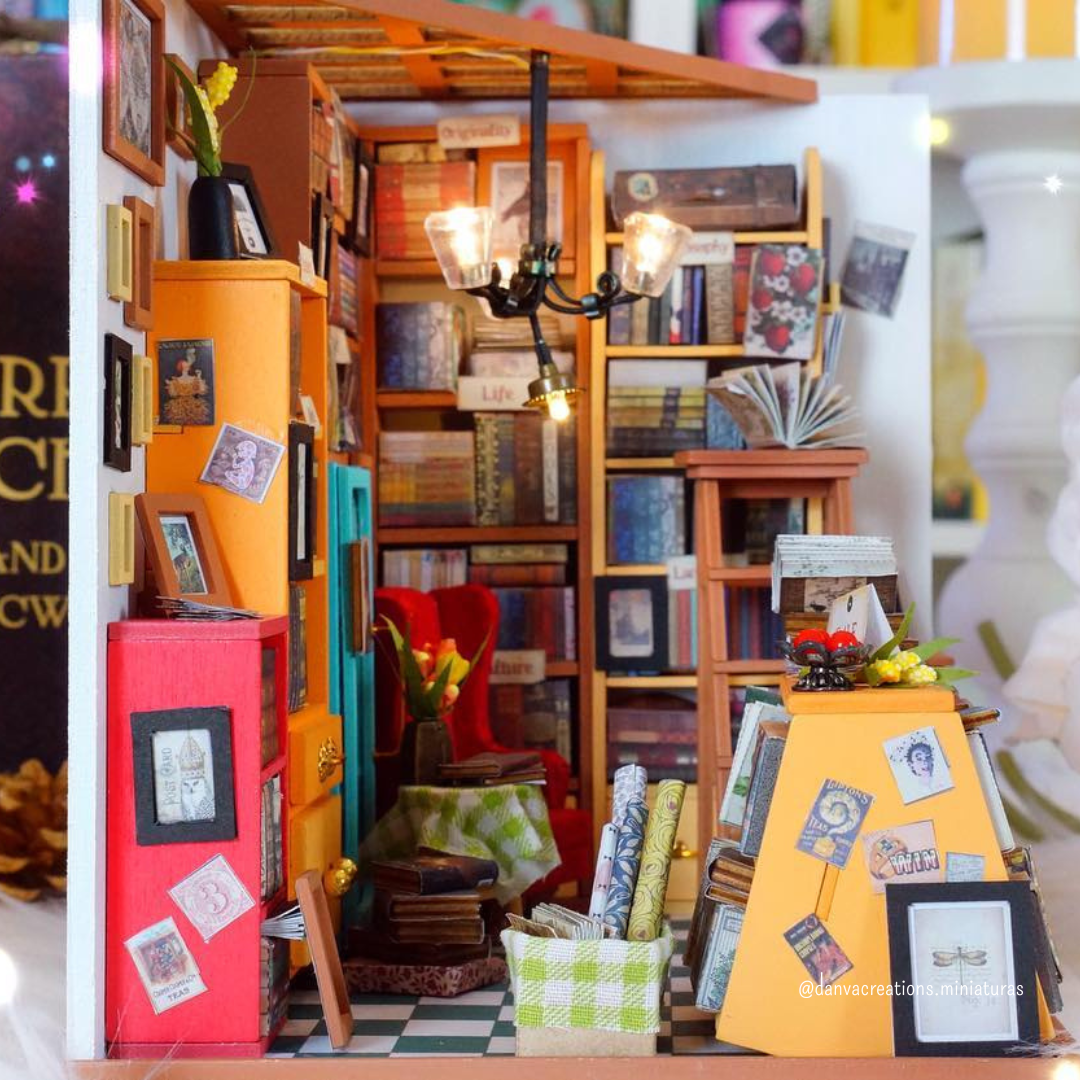 DIY Miniatura Biblioteca do Sam | Danva Creations