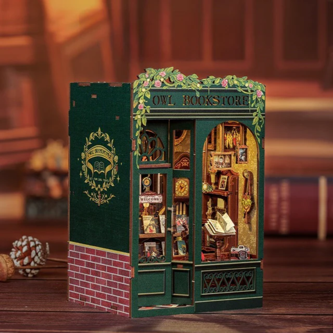 DIY Booknook The owl Bookstore - Série Mini Bookstore | Danva Creations