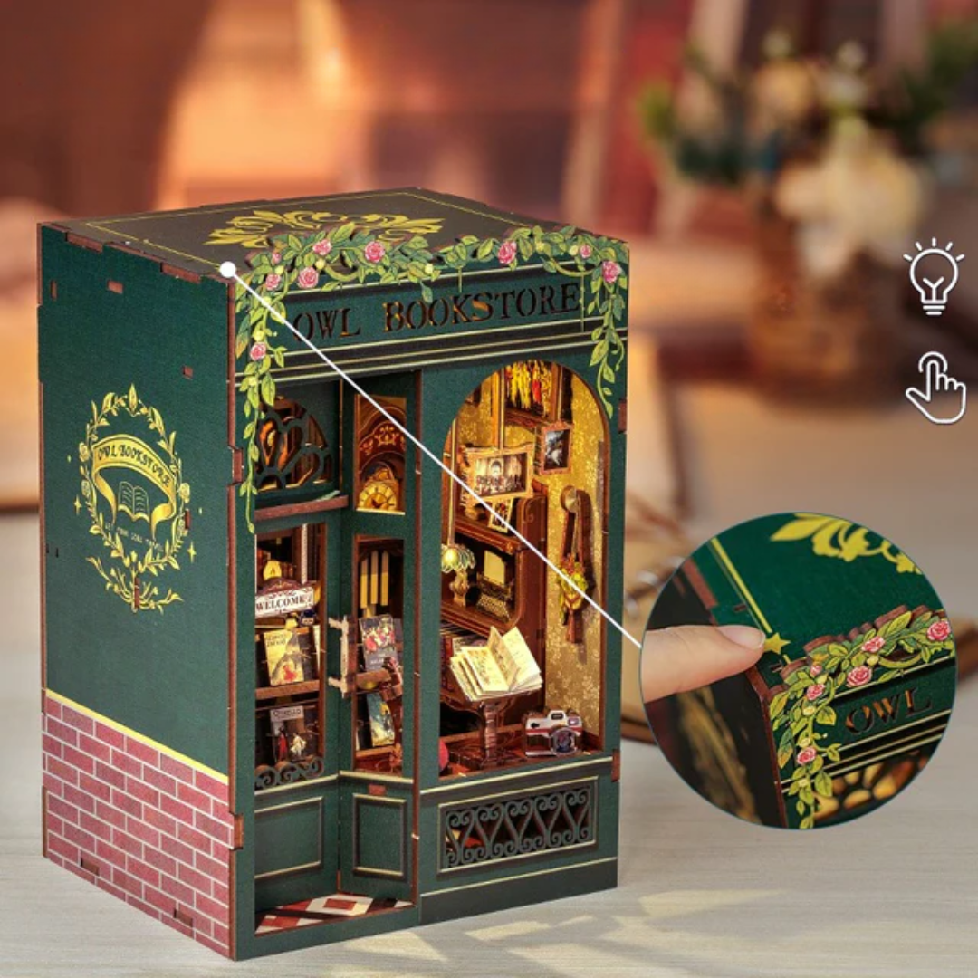 DIY Booknook The owl Bookstore - Série Mini Bookstore | Danva Creations