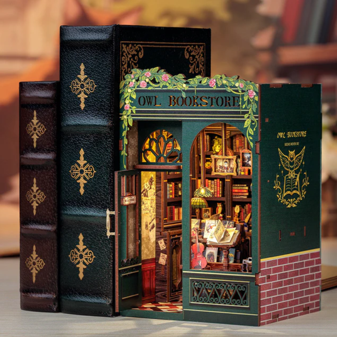 DIY Booknook The owl Bookstore - Série Mini Bookstore | Danva Creations