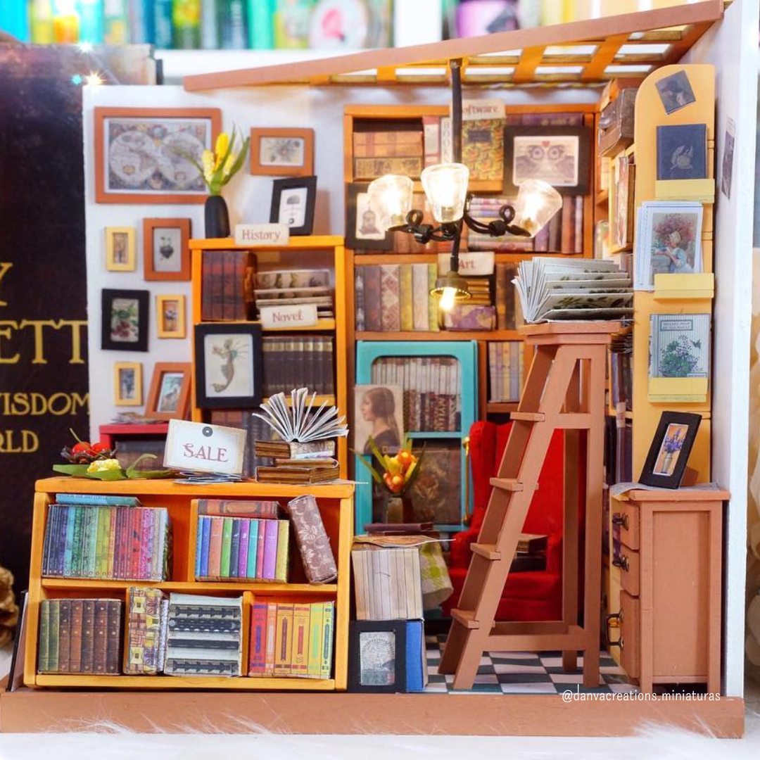 DIY Miniatura Biblioteca do Sam | Danva Creations
