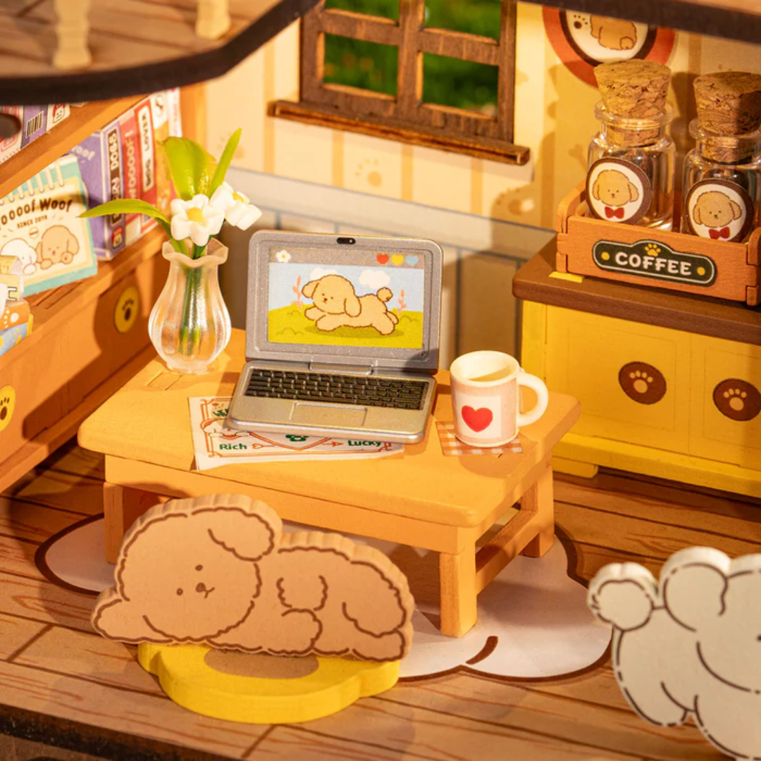 DIY Book nook Puppy's Cozy Vila | Danva Creations