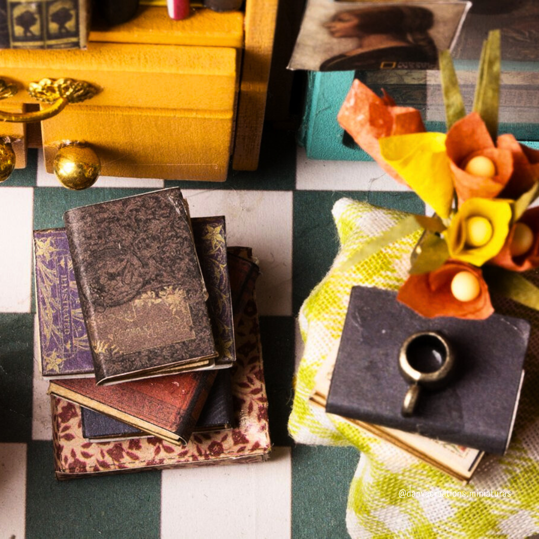 DIY Miniatura Biblioteca do Sam | Danva Creations