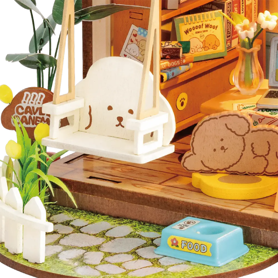 DIY Book nook Puppy's Cozy Vila | Danva Creations