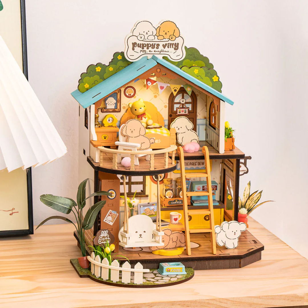 DIY Book nook Puppy's Cozy Vila | Danva Creations