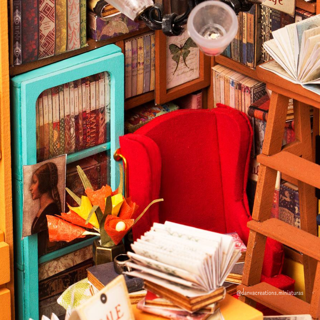DIY Miniatura Biblioteca do Sam | Danva Creations