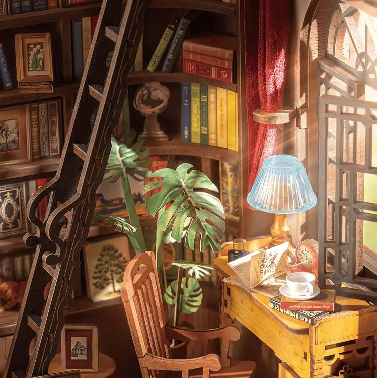 DIY Book nook Silent Corner Study | Danva Creations