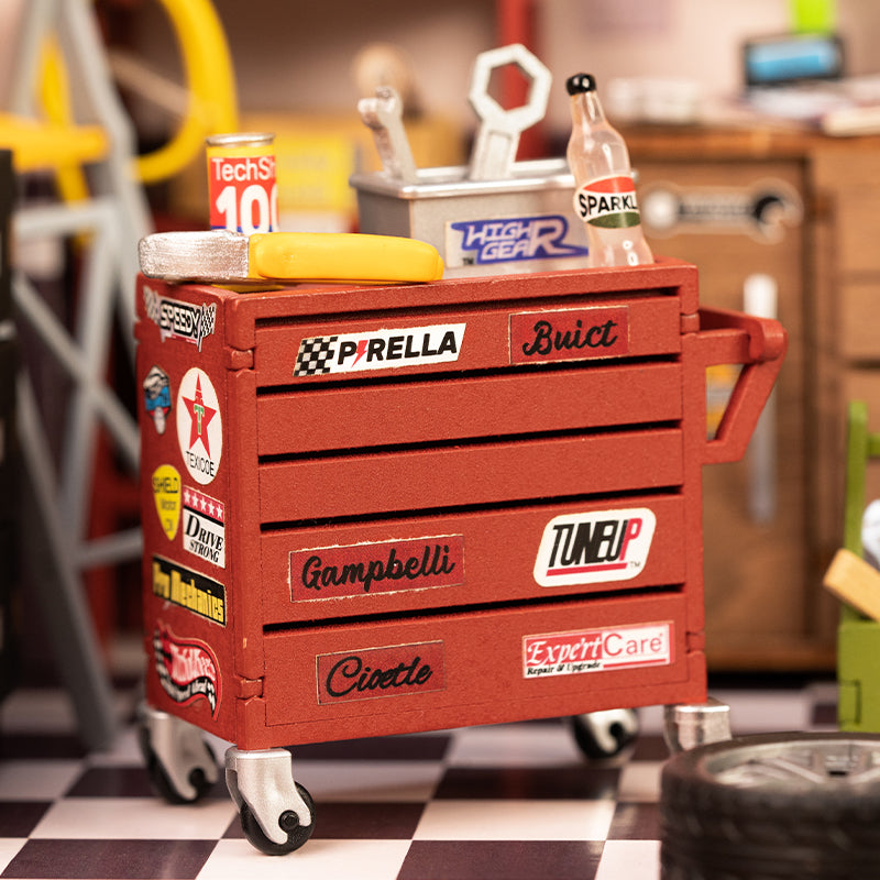 DIY Miniatura Oficina de carros - Garage Workshop | Danva Creations