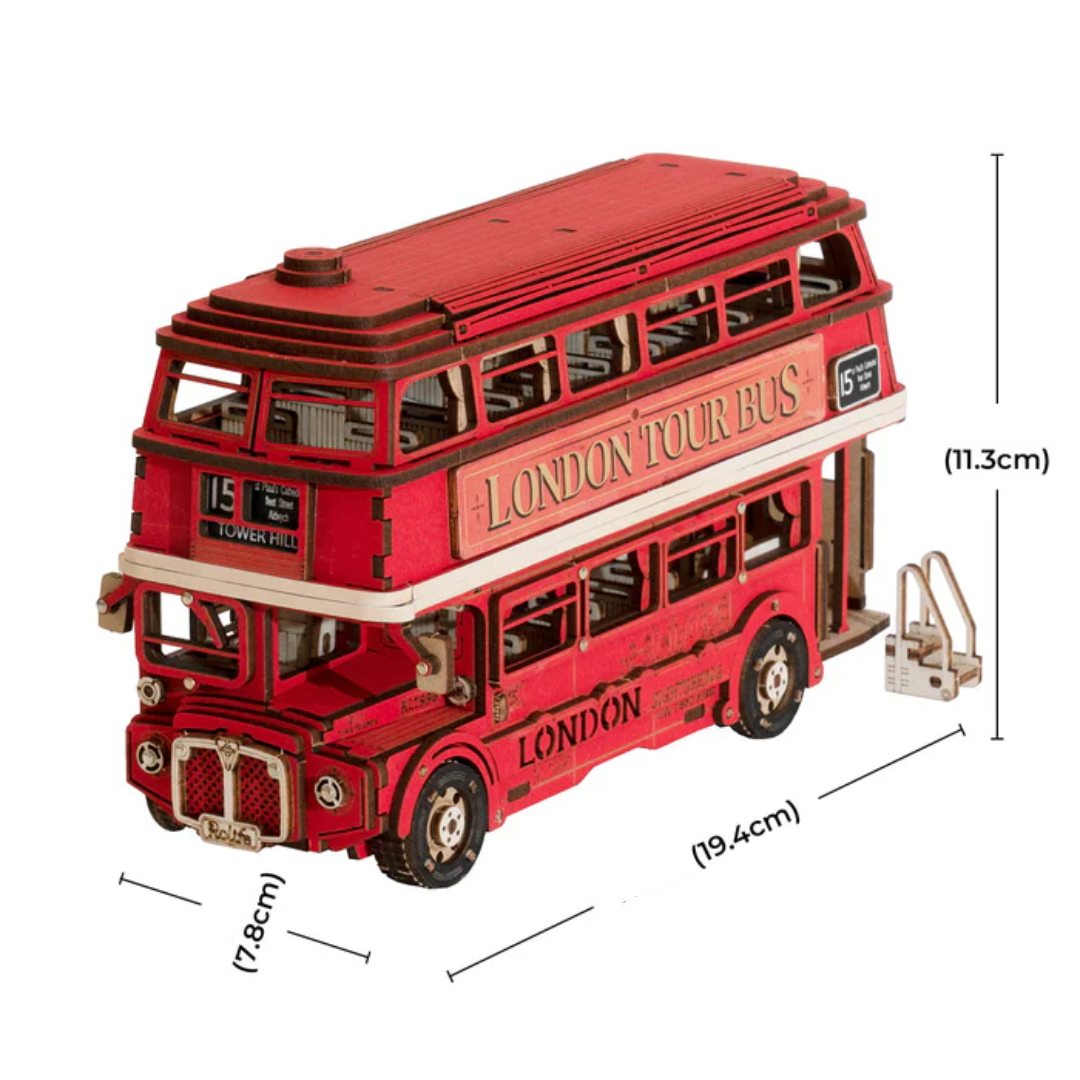 DIY Quebra-cabeça 3D London tour Bus | Danva Creations