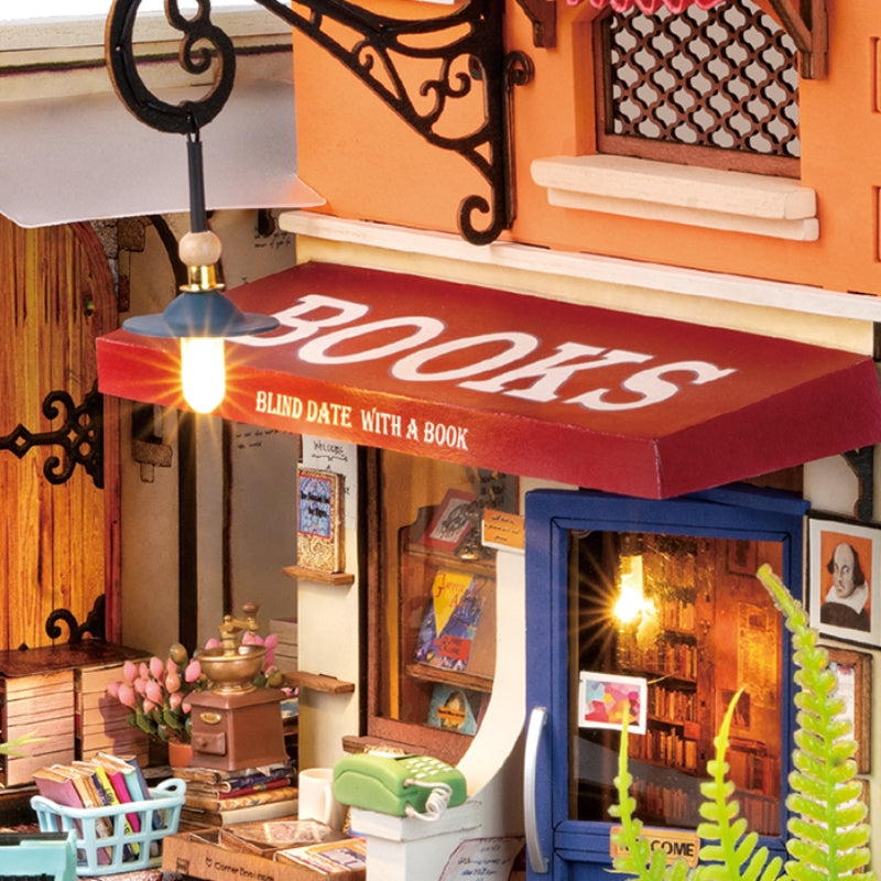 DIY Miniatura Livraria da Esquina - Corner Bookstore | Danva Creations