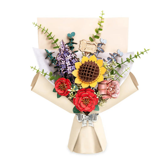 Bouquet de Flores - DIY Quebra-Cabeça 3D | Danva Creations