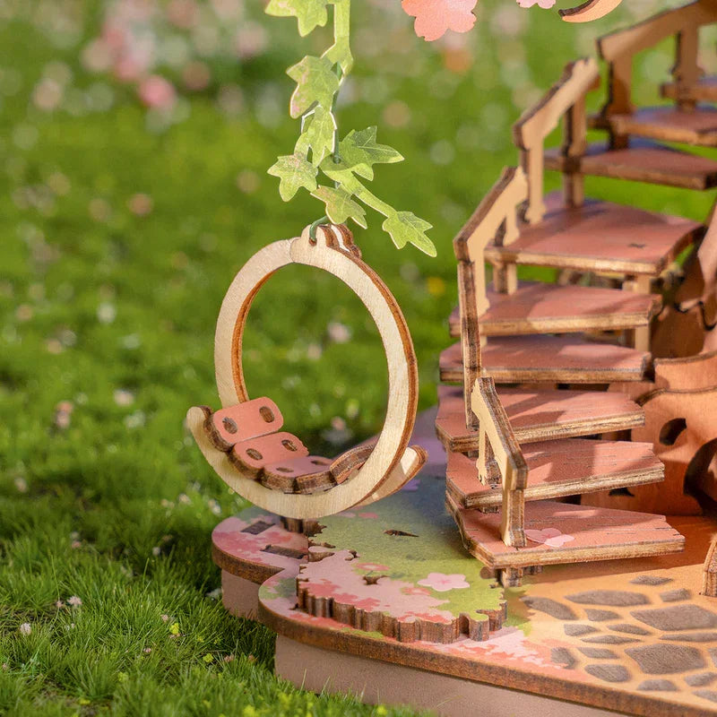 DIY Quebra-cabeça 3D Sakura Tree House | Danva Creations