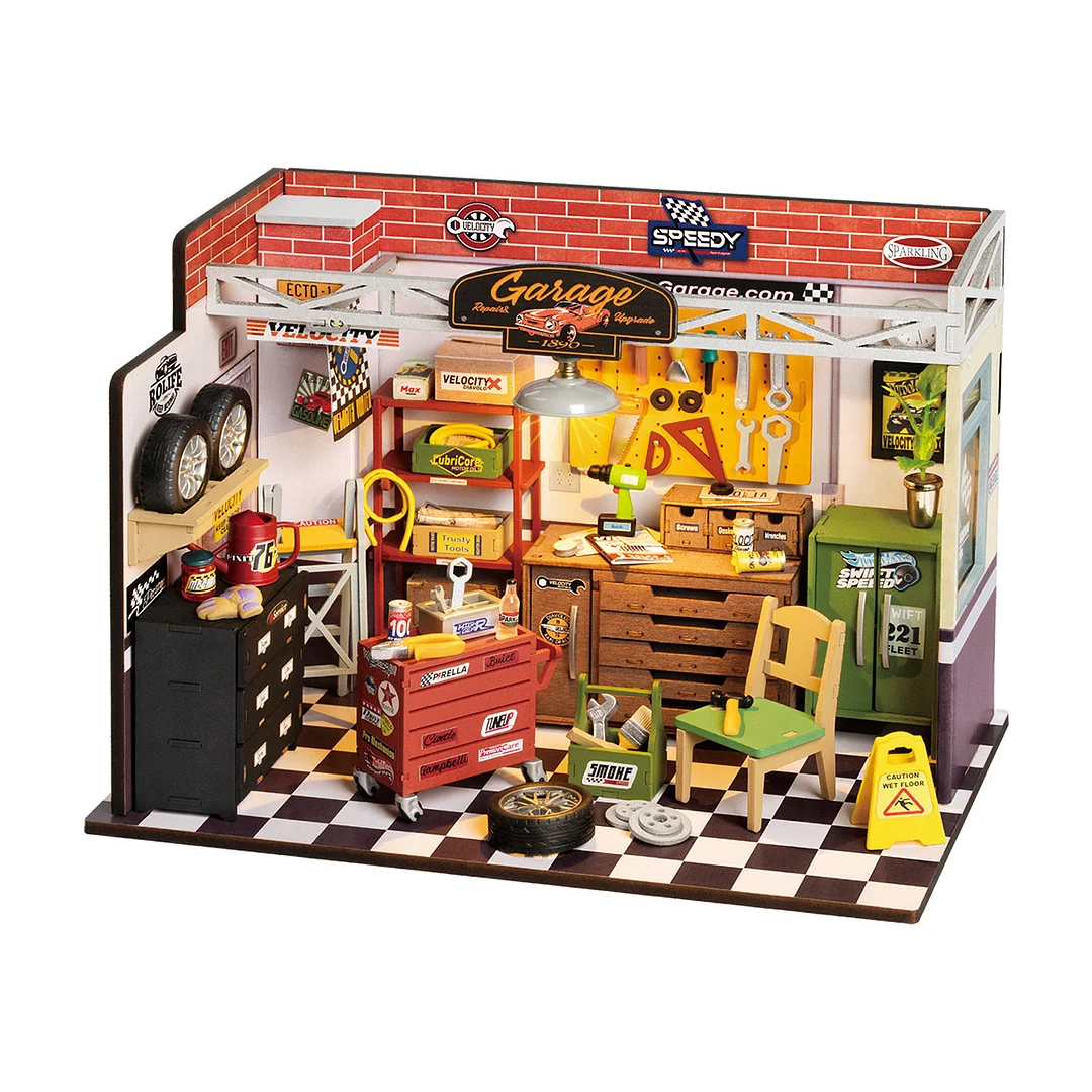 DIY Miniatura Oficina de carros - Garage Workshop | Danva Creations