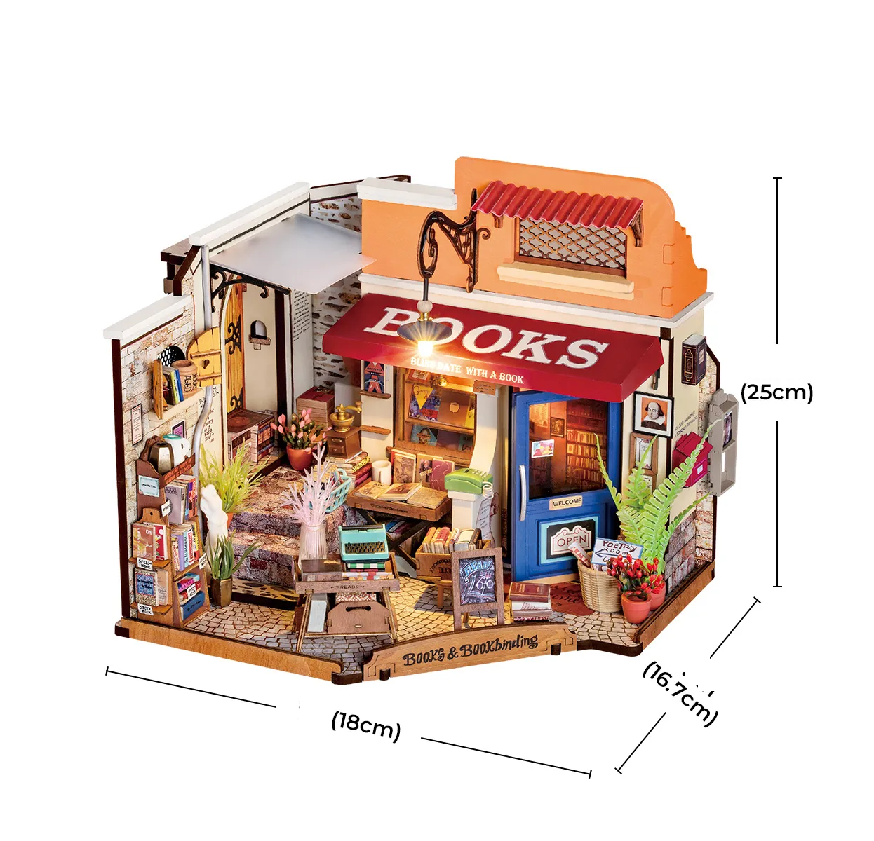DIY Miniatura Livraria da Esquina - Corner Bookstore | Danva Creations