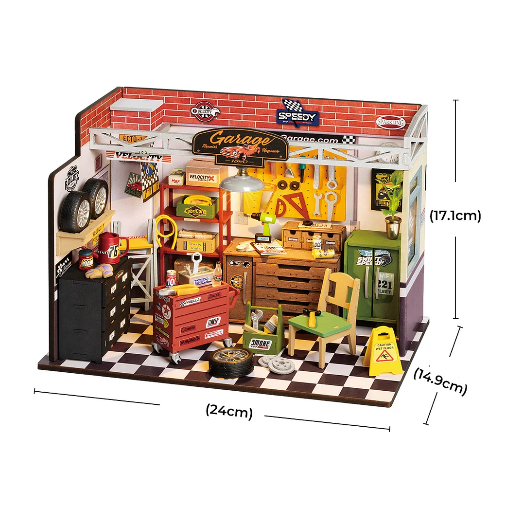 DIY Miniatura Oficina de carros - Garage Workshop | Danva Creations