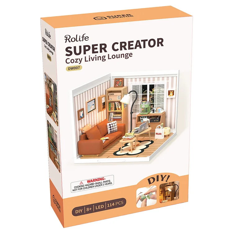 DIY Miniatura Sala Cozy Lounge - Série Super Creator  | Danva Creations