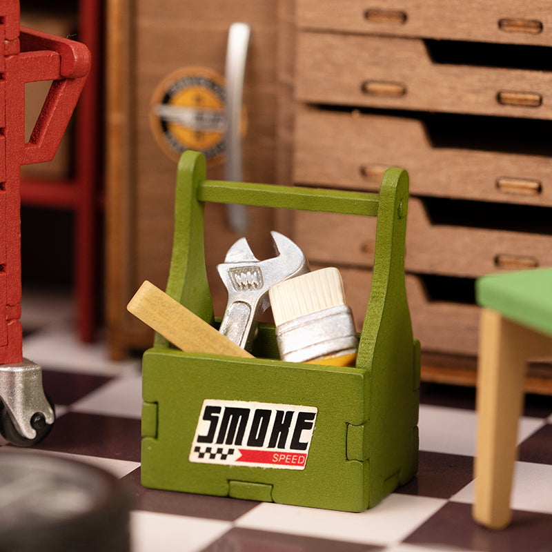 DIY Miniatura Oficina de carros - Garage Workshop  | Danva Creations