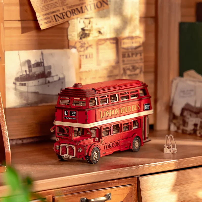 DIY Quebra-cabeça 3D London tour Bus | Danva Creations