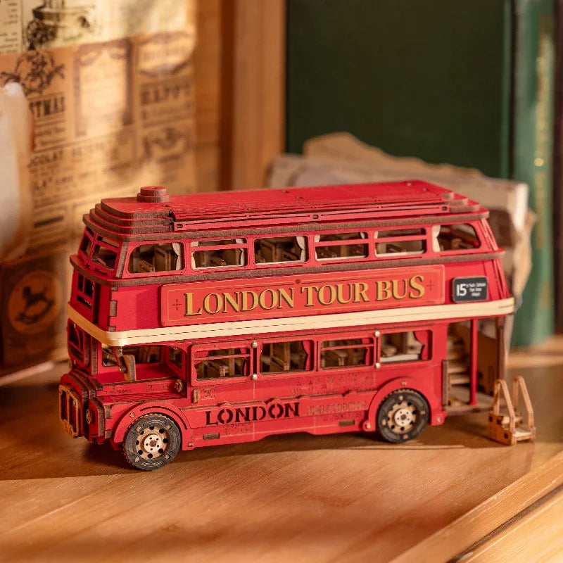 DIY Quebra-cabeça 3D London tour Bus | Danva Creations