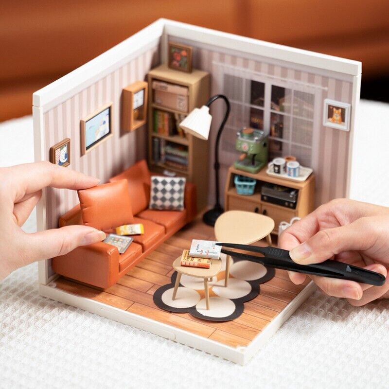 DIY Miniatura Sala Cozy Lounge - Série Super Creator  | Danva Creations