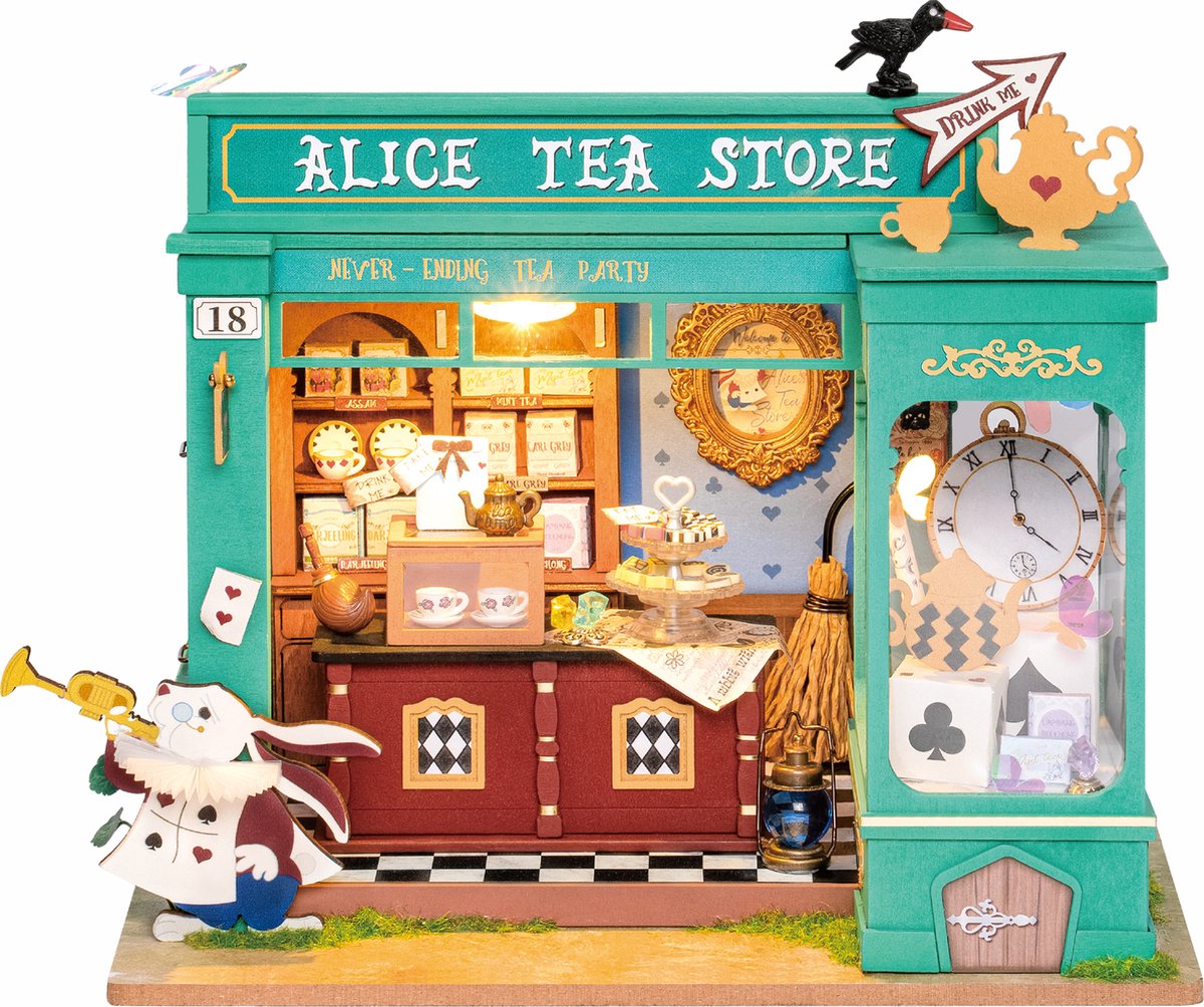 DIY Miniatura Alice Tea Store | Danva Creations