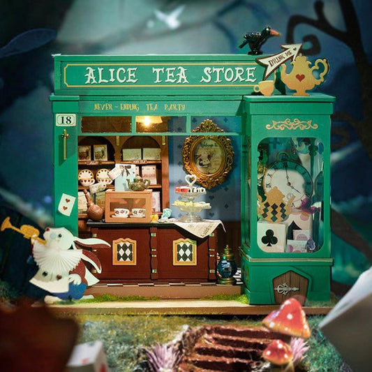 DIY Miniatura Alice Tea Store | Danva Creations