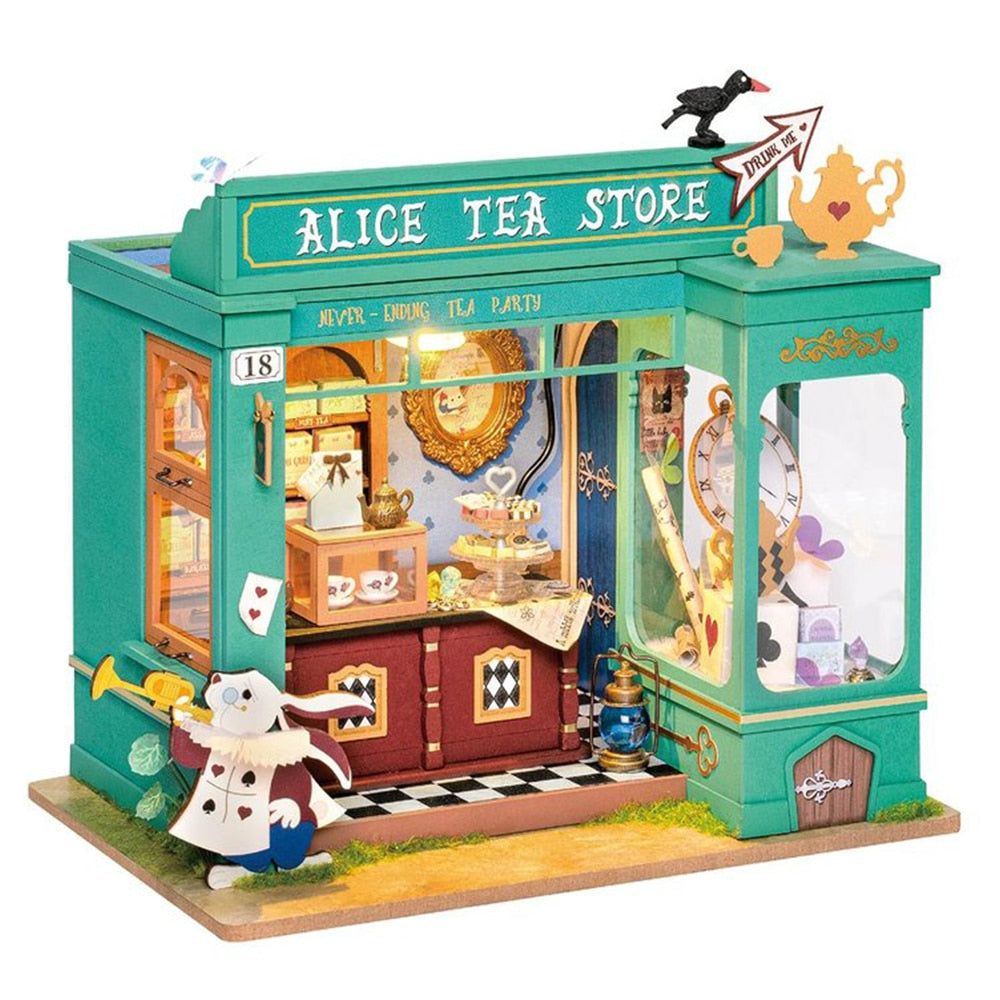 DIY Miniatura Alice Tea Store | Danva Creations